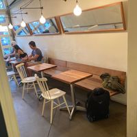 Inside at One Girls Cookies in Brooklyn