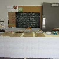 in the very back corner, hidden away from the crowds.... at Homebaked  in Orillia