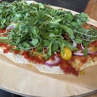 Feuerfleck (Flammkuchen)  at Restaurant Braunstein - Pauli's Stuben in Purbach