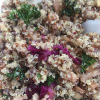 Yummy quinoa salad at Swamp Rabbit Cafe in Greenville