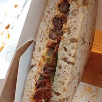 Vegan Chorizo Huevos Rancheros Sandwich at Southville Deli in Bristol