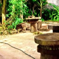Open air tables at Baracoando in Baracoa