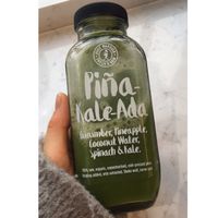 Green cold - pressed juice at Juice Warrior in Edinburgh