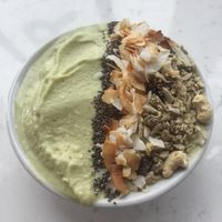Key Lime Coconut Smoothie Bowl at Juice Warrior in Edinburgh
