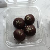 Peanut butter hemp protein balls  at Juice Warrior in Edinburgh