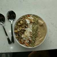 Smoothie bowl at Juice Warrior in Edinburgh