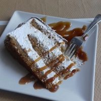 Orange cake at Nomit in Valencia