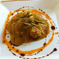 "meat balls" as the main course of the menu of the day at Nomit in Valencia