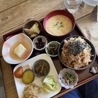 Vegan lunch set  at Aisunao in Naoshima