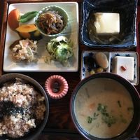 Set meal 1100yen at Aisunao in Naoshima