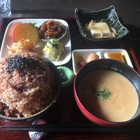 Large rice portion (1100) at Aisunao in Naoshima