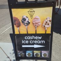 Outside at Mr. Dewie's Cashew Creamery in Albany