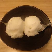 Helado lima limón at La Huella Vegana in Rivas-vaciamadrid