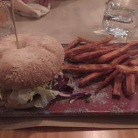 Hamburguesa MC flay at La Huella Vegana in Rivas-vaciamadrid