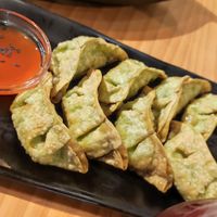 Gyozas at La Huella Vegana in Rivas-vaciamadrid