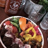 falafel plate at Falla - Wawrzyniaka in Poznan