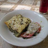 Veggie pie at La Bio Cafetta in Lima