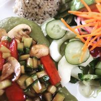 vegan menu at La Bio Cafetta in Lima