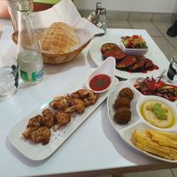 We've ordered 3 things from the menu at Falafel in Sarajevo