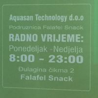 opening times  at Falafel in Sarajevo