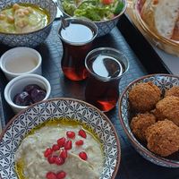 Set lunch for 2 (inc tea) at Falafel in Sarajevo