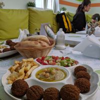 Falafel platter (8.50 km) at Falafel in Sarajevo