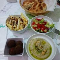 Mixed meal (5 euro) at Falafel in Sarajevo