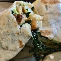 Delicious vegan wrap  at The Farm Bakery & Cafe in Aptos