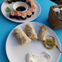 the sushi was so worth it!!! although pretty expensive at Vyro Raw & Vegan Bistro in Bucharest