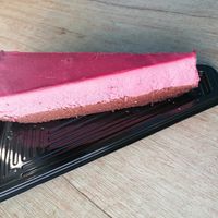 Best strawberry raw vegan cake at Vyro Raw & Vegan Bistro in Bucharest