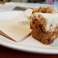 Moist & tasty carrot cake ~ very nice. at Replenish Cafe in Timaru