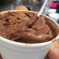 half eaten by the way. at Zvezda's Ice Cream in Ljubljana