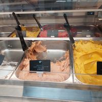 Flavors at Zvezda's Ice Cream in Ljubljana
