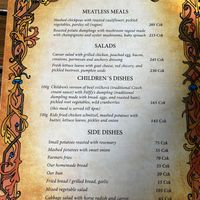 Menu - the only relevant page for vegans, for now...  at Restaurace V Ruthardce in Kutna Hora