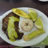 main course at Punto Verde in Cali