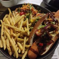 Hotdog at Super Natural Newcastle in Newcastle Upon Tyne