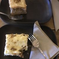 Carrot and orange cake and coffee and walnut cake   #Veganuary at Super Natural Newcastle in Newcastle Upon Tyne