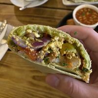 The Breakfast Wrap  at Super Natural Newcastle in Newcastle Upon Tyne