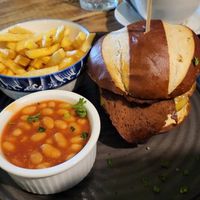 Brunch Burger at Super Natural Newcastle in Newcastle Upon Tyne