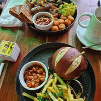All day breakfast and brunch burger at Super Natural Newcastle in Newcastle Upon Tyne