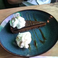 Evening menu torte  at Super Natural Newcastle in Newcastle Upon Tyne