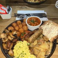 Too much potato and sausages were rock hard   at Super Natural Newcastle in Newcastle Upon Tyne