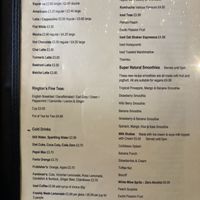 Brunch menu Dec 2024  at Super Natural Newcastle in Newcastle Upon Tyne