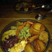 Roast "Beef" Seitan Sunday Dinner. at Super Natural Newcastle in Newcastle Upon Tyne