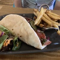 Mumbai street food sandwich  at Super Natural Newcastle in Newcastle Upon Tyne