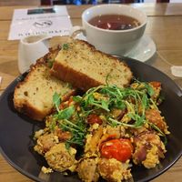 Country Brunch with english breakfast tea at Super Natural Newcastle in Newcastle Upon Tyne