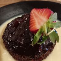 Sticky toffee pudding at Super Natural Newcastle in Newcastle Upon Tyne
