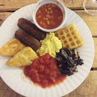 Vegan breakfast  at Super Natural Newcastle in Newcastle Upon Tyne