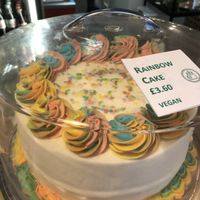 Rainbow Cake at Super Natural Newcastle in Newcastle Upon Tyne