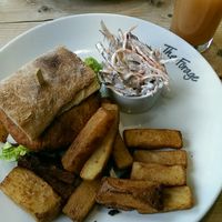 Falafel Burger at The Forage in Lyndhurst
